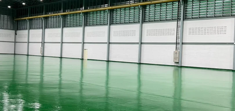 ผลงานพื้น Epoxy โรงงานสมุทรปราการ